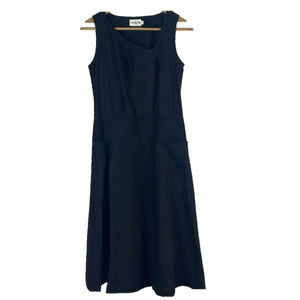 Smoking Lily Black Linen Blend Dress Size Small